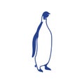 Penguin bird logo design vector. Icon Symbol. Template Illustration Royalty Free Stock Photo