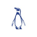 Penguin bird logo design vector. Icon Symbol. Template Illustration Royalty Free Stock Photo