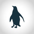 Penguin black silhouette