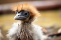 penguin chick molting juvenile feathers Royalty Free Stock Photo