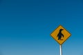 Penguin Crossing Sign Royalty Free Stock Photo