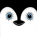 Penguin Cute animal head funny cartoon