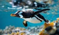 penguin gentoo swimming marine life underwater oce