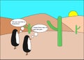 Penguin Global Warming Concept