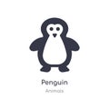 penguin icon. isolated penguin icon vector illustration from animals collection. editable sing symbol can be use for web site and Royalty Free Stock Photo