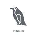 Penguin icon. Trendy Penguin logo concept on white background fr