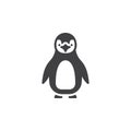 Penguin icon vector, filled flat sign