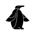 Penguin icon, vector illustration, sign on isolated background Royalty Free Stock Photo