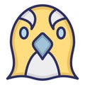 Penguin Isolated Vector Icon which can be easily modified or edited as you want