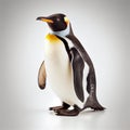 Penguin isolated on a white background. Generative AI Royalty Free Stock Photo