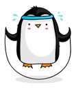 Penguin jumping rope