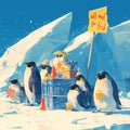 Penguin Lemonade Stand: Arctic Advertisement