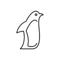 Penguin line icon