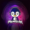 The penguin mascot esport logo design