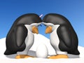 Penguin Mother and Father Royalty Free Stock Photo