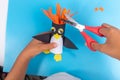 penguin paper roll craft for kid, tinkering with kids ideas