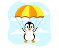 Penguin with parachute