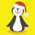 penguin santa hat 05 Royalty Free Stock Photo