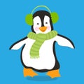penguin scarf green stripe 03
