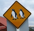 Penguin sign Royalty Free Stock Photo