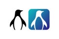 Penguin. Simple icon set. Flat style element for graphic design. Vector EPS10 illustration.