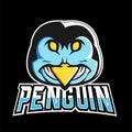 Penguin sport or esport gaming mascot logo template, for your team