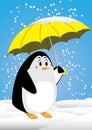 Penguin and umbrella