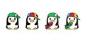 penguin vector cap hat skateboard icon skating bird logo extreme sport cartoon character rgb doodle