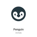 Penguin vector icon on white background. Flat vector penguin icon symbol sign from modern animals collection for mobile concept Royalty Free Stock Photo