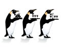 Penguin waiter Royalty Free Stock Photo