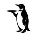 a penguin waiter Royalty Free Stock Photo