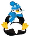 Fat and sick penguin