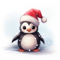 Cute Christmas penguin