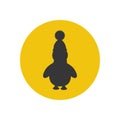 Penguine silhouette icon