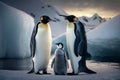 Penguins are social birds live in colonies