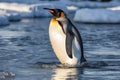 The penguins are standing. Generative AI
