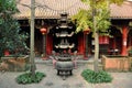 Pengzhou, China:Buddhist Temple Incense Brazier