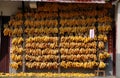 Pengzhou, China: Bunches of Drying Corn Cobs