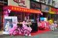 Pengzhou, China: Clothing Store Grand Opening