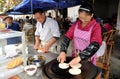 Pengzhou, China: Couple Making Chinese Pizza