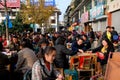 Pengzhou, China: Crowded Outdoor Tea House