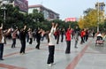 Pengzhou, China: Dancing in New Square