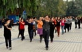 Pengzhou, China: Dancing in Pengzhou Park