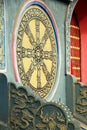 Pengzhou, China: Falun Wheel at Long Xing Pagoda