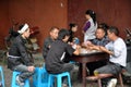 Pengzhou, China: Family Playing Cards