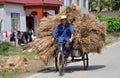 Pengzhou, China: Farmer on Bicycle