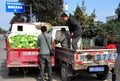 Pengzhou, China: Farmers at Co-operative Market Royalty Free Stock Photo