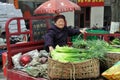 Pengzhou, China: Old Woman in Truck