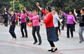 Pengzhou, China: People Dancing in New Square