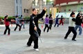 Pengzhou, China: People Performing Tai 'Chi